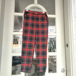 Zara skinny legs plaid pants
